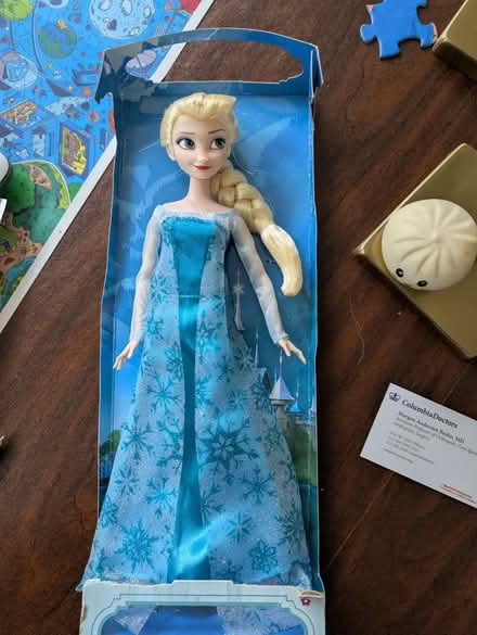 Photo of free Unused Elsa doll in a beat up box (Eastchester, NY) #1