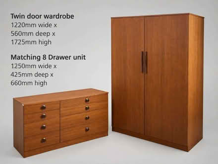 Photo of free Double Wardrobe And Matching Drawer Unit (Burbage LE10) #1