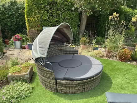 Photo of free Circular garden seating with canopy (Felpham, W Sussex GU22) #1