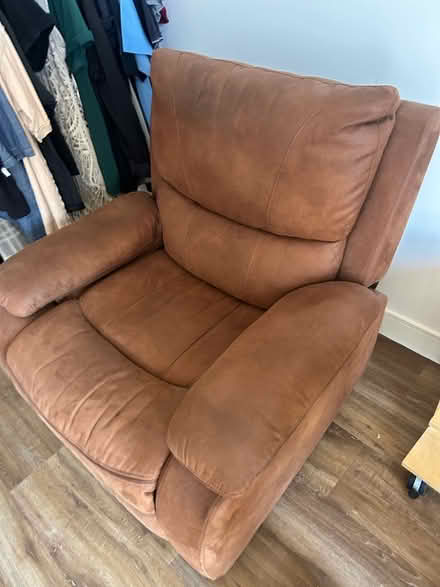 Photo of free Suede sofa in excellent condition (Wattsville NP11) #3