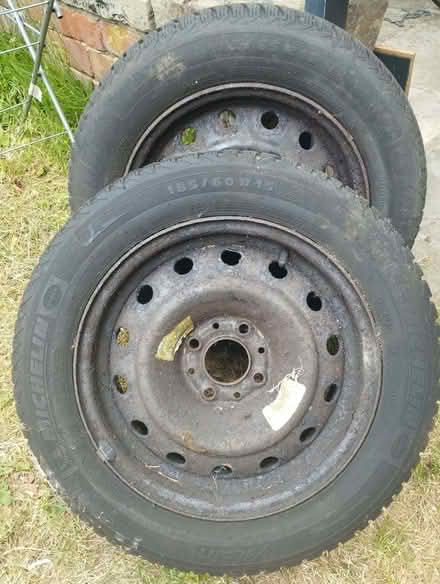 Photo of free Two winter tyres on alloy wheels (Crookesmoor S10) #1