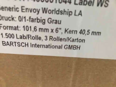 Photo of free Label stickers for printer (Burnham SL1) #2