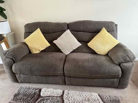 Photo of free brown fabric sofas (Hardwick OX16) #2