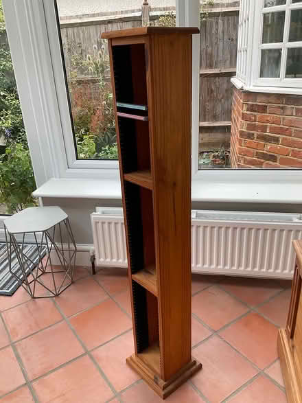 Photo of free Pine CD rack (Esher KT10) #2