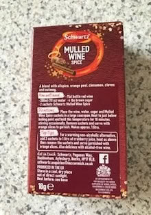 Photo of free mulled wine spice - shwartz (Liverpool) #3
