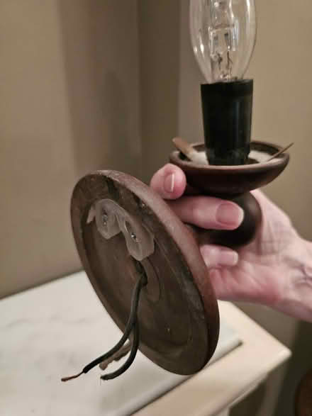 Photo of free 2 x wall lights, wooden (Twickenham TW1) #2