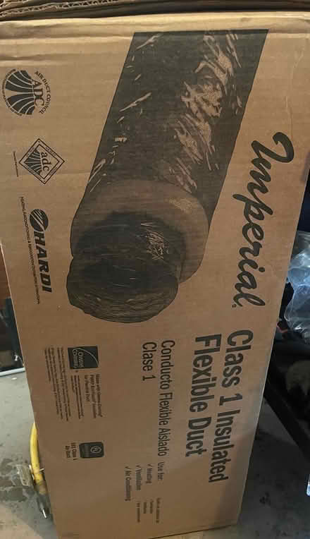 Photo of free 6" diameter R8 HVAC duct (coventry) #1