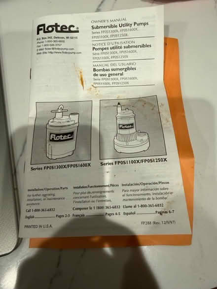 Photo of free Flotec utility pump (Media 19063) #4