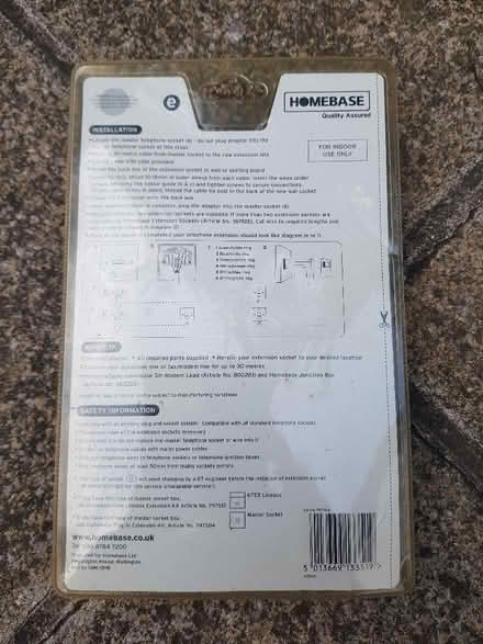 Photo of free Homebase Telephone Extension Kit (Cyncoed CF23) #2