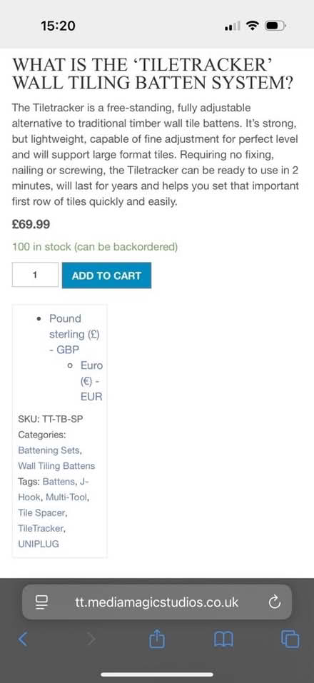 Photo of free Tile tracker, tile baton, tile support (Chiswell Green AL2) #4