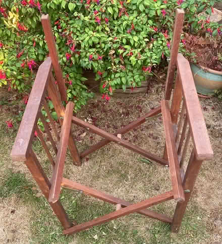 Photo of free 2 director’s chairs (need repair) (Rochester ME1) #2