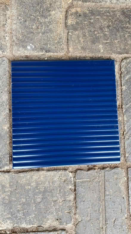 Photo of free Navy blue ridged tile (Perry Vale SE23) #1