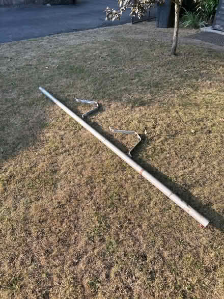 Photo of free 8ft metal pole and brackets (Norton LD8) #1