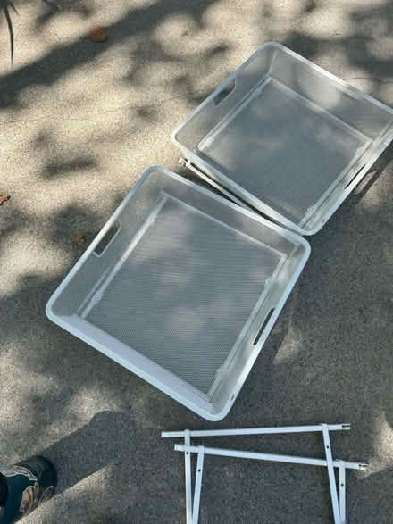 Photo of free Two Elfa Mesh Shelf’s/Baskets (987 Getoun Dr, Concord) #2