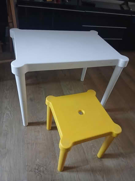 Photo of free IKEA children's table and stool (Hollywood, B47) #1