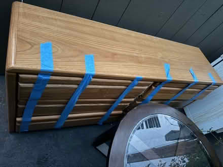 Photo of free Sturdy six-drawer wooden dresser (1089 West Olive Avenue) #1