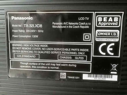 Photo of free 32" Panasonic LCD TV (Batheaston BA1) #2