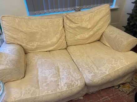 Photo of free A 3 Seater and 2 Seater Cream Sofas (Hamble-le-Rice SO31) #2