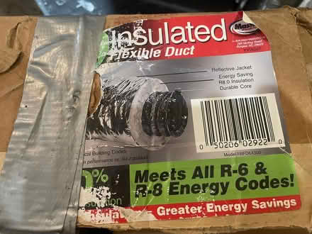 Photo of free 6" diameter R8 HVAC duct (coventry) #3