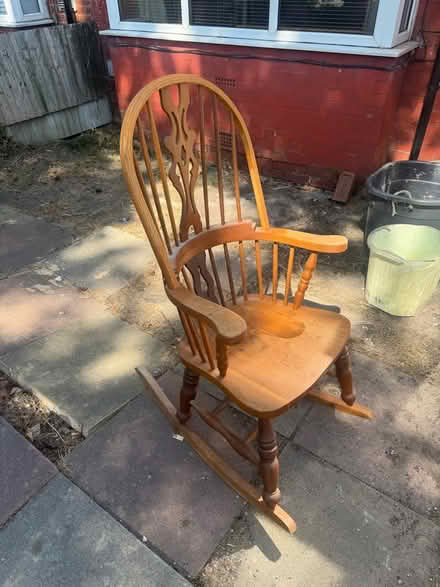 Photo of free Wooden rocking chair (Kirkhams M45) #1