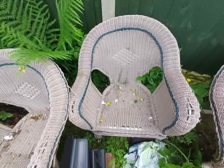 Photo of free Plastic wicker outdoor sofa and two chairs (Adlington PR7) #4