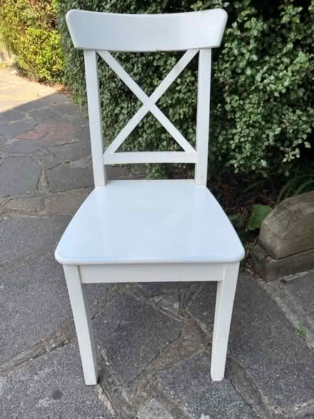 Photo of free IKEA white painted wooden chair (Sanderstead CR2) #1