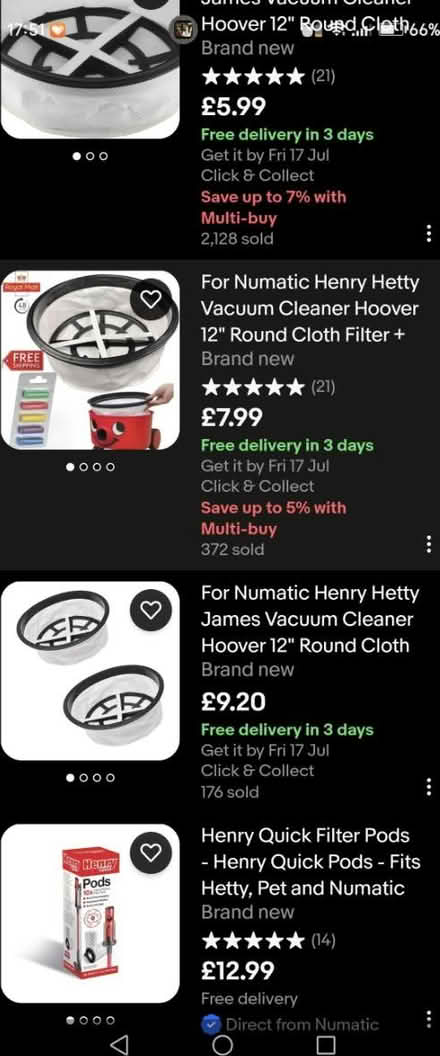 Photo of free Henry Hoover (most of) (Bedlam, SY8) #4