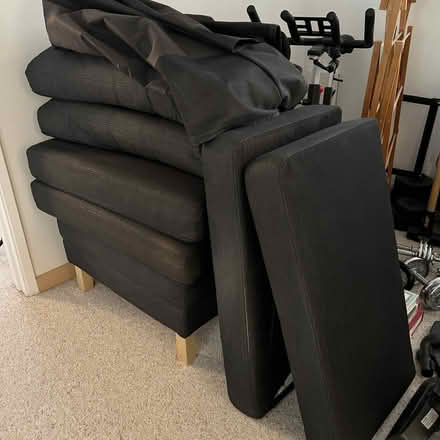 Photo of free IKEA Karlstad sofa and ottoman (Hillman City / Columbia City) #2