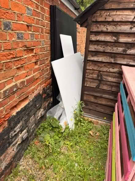 Photo of free Wooden pallets and laminate plinth tops (Hartley Wintney RG27) #2