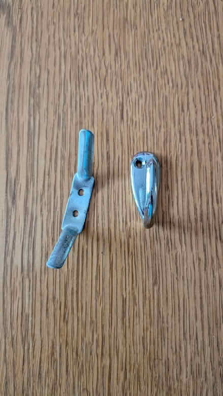 Photo of free Chrome Coat Hook & Tie back holder (RG24 Old Basing) #1