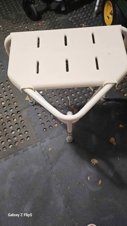 Photo of free Shower Stool White Height Adjust (Gee Cross Hyde SK14) #1