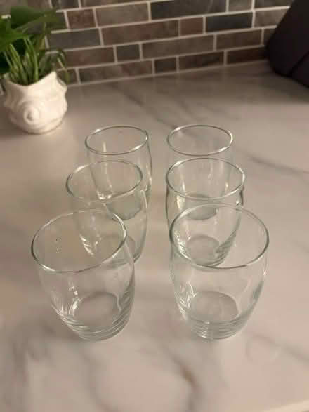 Photo of free Set of 6 Small Glass Tumblers (Thornwood, NY) #1