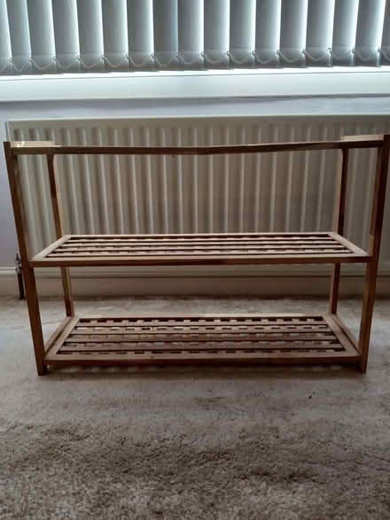 Photo of free Wooden shoe rack (West Midlands B42) #1
