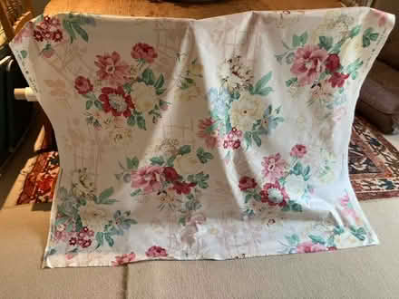 Photo of free Brand new Vintage RAMM pink floral satinised cotton fabric. (Weston Park BA1) #1