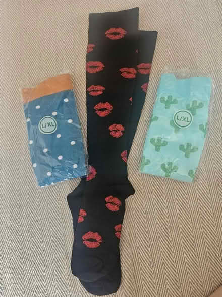 Photo of free Funky Compression socks (Clapham Common SW4) #1