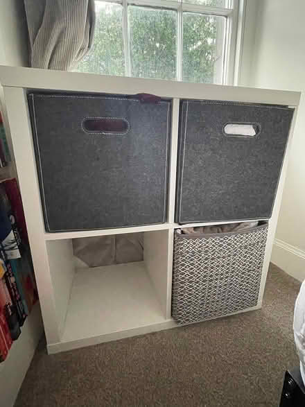 Photo of free White IKEA kallax shelving unit (Stockbridge Edinburgh) #1
