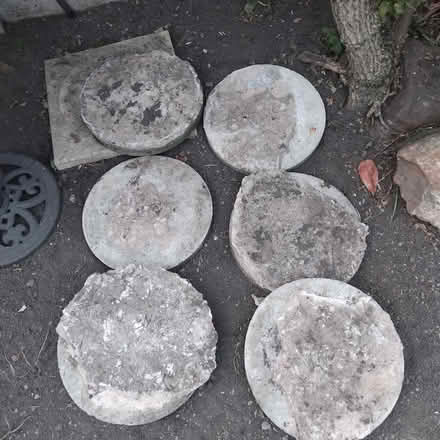 Photo of free 6 No Grey Stone Stepping Stones for Garden (Bryn WN4) #1