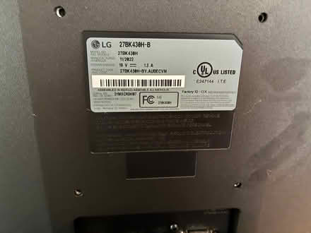 Photo of free Lg monitor w power chord (Groveland, MA) #1