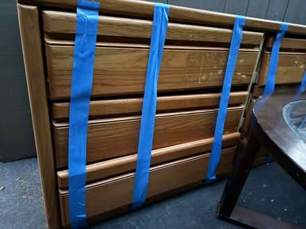 Photo of free Sturdy six-drawer wooden dresser (1089 West Olive Avenue) #3