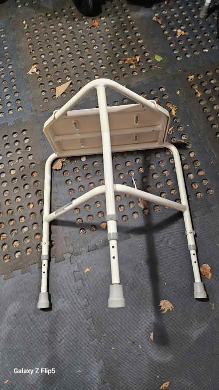 Photo of free Shower Stool White Height Adjust (Gee Cross Hyde SK14) #2