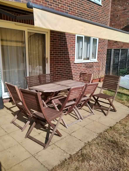 Photo of free Garden table and 8 chairs (Shalford GU4) #1