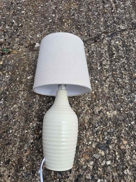 Photo of free Table Lamp, Off-White. 14" Tall (St. Dunstan's CT2) #1