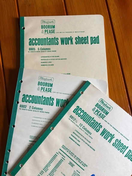 Photo of free Ledger Workbooks (Norristown) #1