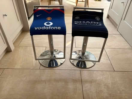 Photo of free Two bar stool style chairs (Longford Park M21) #2
