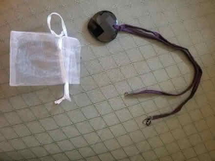 Photo of free Dark amethyst coloured bevelled pendant (Cherry Orchard SY2) #1
