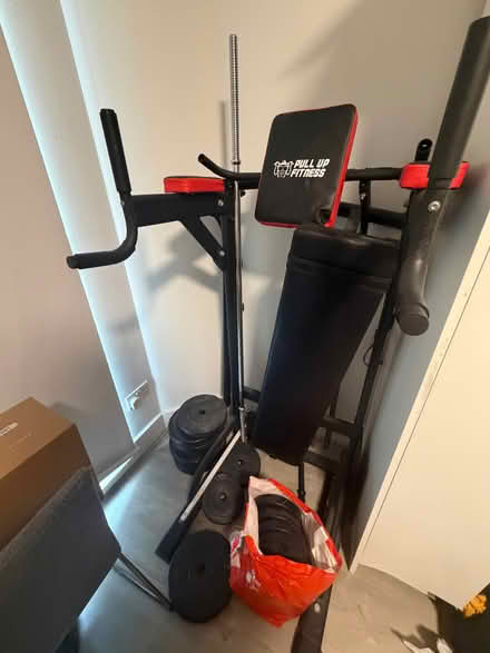 Photo of free Home Gym Bundle | Pull-Up Station, Bench, Barbell & Weight P (Bayswater W2) #1