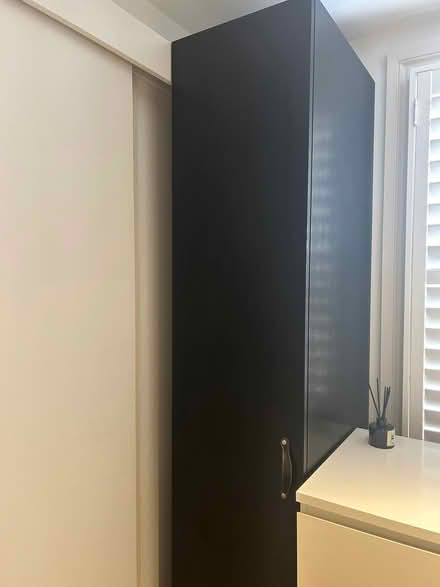 Photo of free IKEA Brown Wardrobe and white Cabinet (West Kensington W14) #2
