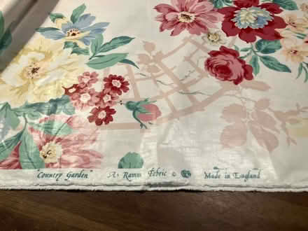 Photo of free Brand new Vintage RAMM pink floral satinised cotton fabric. (Weston Park BA1) #3