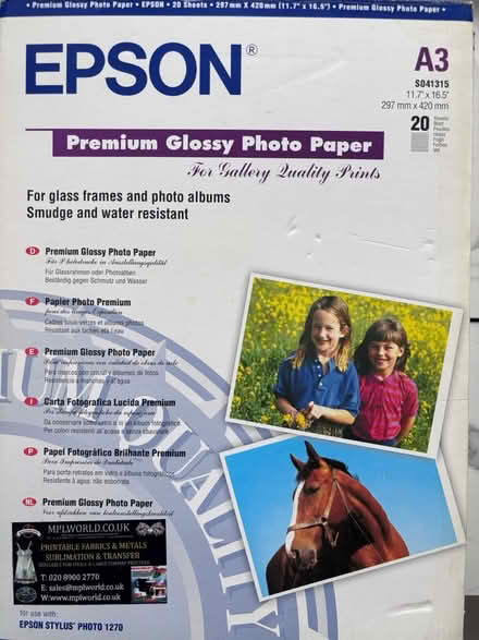 Photo of free Epson Glossy Photo Paper (South London ,SW2) #1