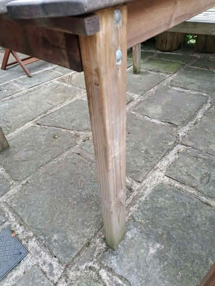 Photo of free Wooden garden table (Dronfield S18) #4